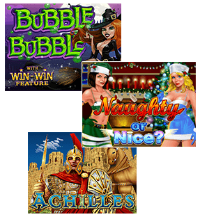 Slot games collage from Springbok's lobby